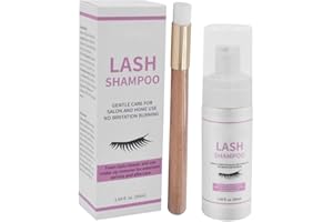 TMISHION Limpiador de pestañas,Limpiador espumante profesional para maquillaje de pestañas, espuma de limpieza suave extensión de pestañas