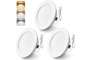 ALUSSO Lot de 3 spots LED encastrables 12V pour meubles cuisine salle de bain caravane et camping-car - Puissance de 4W, équivalent à 40W incandescence - Disponible en 3000K, 4000K, 6000K, Blanc