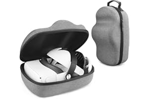 Eyglo Protective Carrying Case for Quest 2/Pico 4,Controllers and Elite Strap,Portable Shockproof Storage Case Compatible with BOB OVR M2 Strap/M3/M5 Strap,Quest 2 Accessories Quest 2 Case