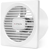 LONGWAY Gusto 6 Inch 150 mm Energy Efficient Exhaust Fan | High Speed Powerful Motor | Noiseless Operation & Easy to Clean | Suitable for Bathroom, Ki