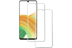 CRACKSIN Szkło ochronne kompatybilne z Samsung Galaxy A33 5G, szkło zespolone, folia ochronna, prawdziwe twarde szkło hartowane 9H, krystalicznie przezroczyste, odporne na zarysowania, 2 sztuki