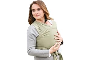 Neko Slings - Fascia Elastica Porta Bebè Neonato, Portabimbo Taglia Unica (Oliva)