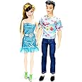KITI KITS Lovely Couple Fashion Doll Set | Perfect Role Play Toy for Kids With Movable Hands & Legs | Pretend-Play for Birthday Gift