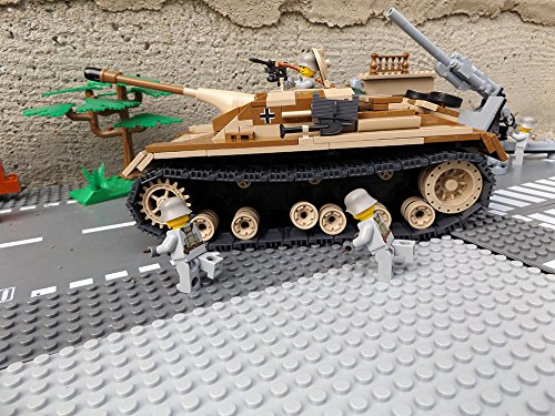 Modbrix 2465 – ✠ Bausteine Jagd Panzer STURMGESCHÜTZ III AUSF. G Panzer inkl. custom Wehrmacht Soldaten aus original Lego© Teilen ✠ - 2