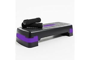 TNP ACCESSORIES TnP Steppers for Exercise Workout Adjustable Height 10cm 15 cm Sturdy Exercise Step for Gym, Aerobic Steps, Cardio Exercise and Stretching + Foam Dumbbell 0.5Kg x 2