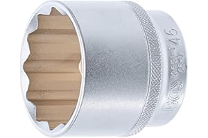 BGS 10651-1 | Douille pour clé, douze pans | 12,5 mm (1/2") | 46 mm