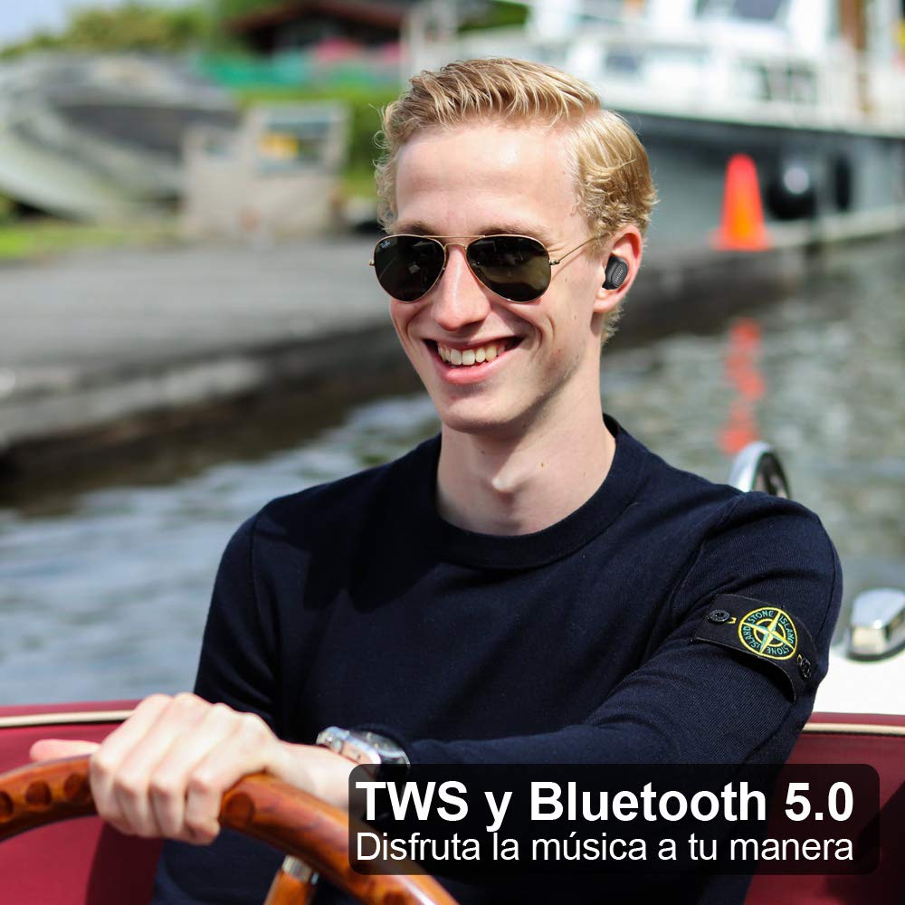 Auriculares-bluetooth-HOMSCAM-Auriculares-inalmbricos-QCY-Bluetooth-50-Sonido-Estreo-Auricular-Mini-Twins-In-Ear-Auriculares-Carga-Rapida-Resistente-al-Agua-con-Caja-de-Carga-para-iPhone-y-Android