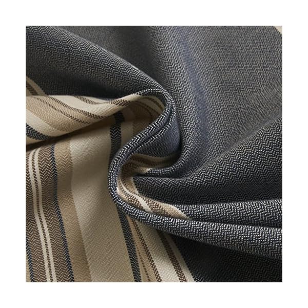 Gwell Supersanft Stripe Curtain Opaque Curtain Top Quality Curtain for Living Room Bedroom 245X140 CM Pack of 1 - Image 6