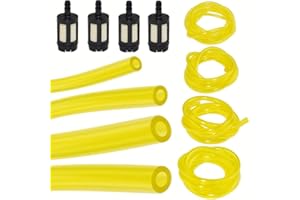 AFASOES 4 pcs Manguera Gasolina para Desbrozadora 4 Tamaños x 1m + 4 pcs Filtro Gasolina Motosierra Manguera de Combustible Tubo Gasolina Filtros Deposito Gasolina Desbrozadora Cortadoras Cortacésped