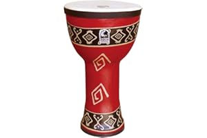 TOCA Doumbek Freestyle Drum (optimal for drum circles, kindergartens & therapeutic applications, robust synthetic design, light & easy to transport, size: 9"), Bali Red