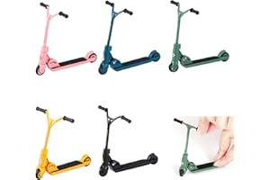 MADGININE 5 Pcs Finger Scooter,Finger Scooters,Finger Bmx,Mini Scooter Finger Toy,Finger Scooter Metal,Helps to Maintain Concentration,Enhances Coordination