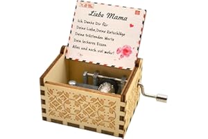 Luteney Gifts for Mum, Wooden Music Box, Mother's Day Gifts, Wood Crafts, You Are My Sunshine Mama Music Box