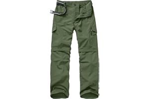 Jessie Kidden Hiking Walking Trousers Men,Quick Dry Convertible Lightweight Breathable Waterproof Outdoor Fishing Work Zip Off Cargo Pants