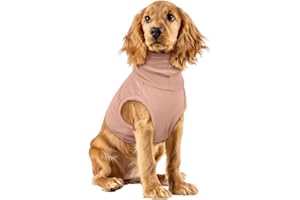 PUMYPOREITY Snood pour Chien, Cache Cou Protection Oreille Tour de Cou et Oreilles Gilet Post-Opératoire Chemise Chirurgicale pour Chien Couvre-Cou(Rose Chair, XL)