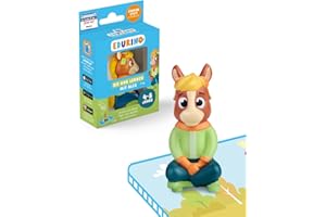 Edurino Figur Alex Die Uhr Lernen ab 4 Jahren inkl. App | Innovatives und digitales Lernspiel | Erstes Verständnis von Zeit | Tagesabläufe & Routinen | Uhrzeiten lesen (volle und halbe Stunde)