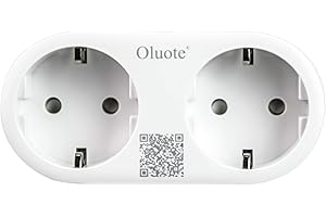 Oluote Enchufe inteligente Wifi 2 en 1, Mini Smart Outlets Compatibles con Alexa y Google Assistant,Control de Voz, Control Remoto y Temporizador,Soporte para Android/IOS (2in1 Enchufe)