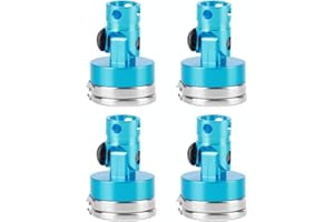 VGEBY Poste de Corps magnétique RC, 4 pièces Aimant Fort Colonne de Coque de Voiture RC Colonne de Montage de Coque de Corps en Alliage d'aluminium pour AXIAL SCX10 1/10 modèle de