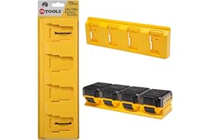 48 TOOLS Support mural pour batteries DEWALT 18 V | Support de batterie | Idéal pour atelier ou van | Montage facile sur de nombreuses surfaces