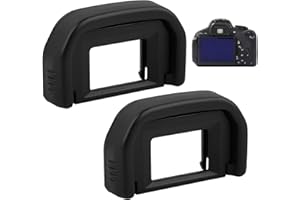 SOGHO 2 Stück Augenmuschel Für Canon Ef Okular 100D 550D 600D 650D 700D 750D 760D 1000D 1100D,Sucher Kamera Augenmuschel,Sucher Okular Ersetzt Canon Ef,Kamera Okular Sucher Passend,Schwarz