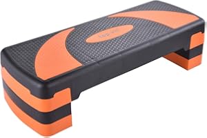 top vit step.compact I Aerobic Steppbrett für das Workout Zuhause I höhenverstellbarer Stepper bis 150kg belastbar