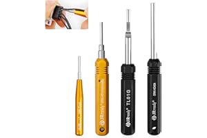 ‎JRREADY JRready ST5227 Entriegelungswerkzeug Satz Abnehmbar TE/AMP/HARTING D SUB Serie HAN Serie WAIN Serie Massivkontakte Steckverbinderklemmen Auspinwerkzeug Terminal Removal Tool Kit