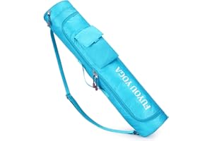 MTFUN Yoga Mat Bag,Waterproof Yoga Mat Bags and Carriers Large Yoga Bags for Women Portable Yoga Mat Carry Bag with Pockets Adjustable Exercise Mat Bag Yoga Mat Carrier with Dual Zip