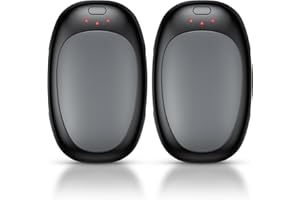 Jonwall Hand Warmers Rechargeable, 2 Pack Electric Handwarmers Reusable USB Hand Warmer, Portable Pocket Warmer with 3 Levels Heat Hand Heater, Great Warm Gift for Men Women Outdoor Camping Golf