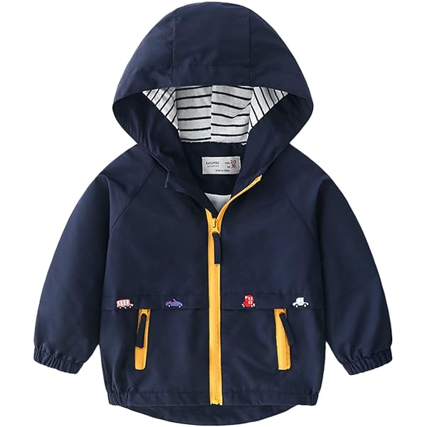 Veste Bomber Enfant Haute Visibilité – Imperméable, Jaune, Bandes Réfléchissantes, Taille 10-12 Ans - 4