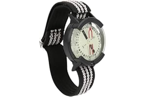 MAGT Brújula de Reloj, Impermeable Luminoso Reloj de Esfera Ajustable Brújula para Acampar al Aire Libre Buceo Senderismo