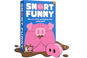 LUCKY EGG Snort Funny – The Oinkcredible You Laugh You Lose Party Game | Family Games for Kids and Adults | 150 Challenge Cards, 5 Pig Snouts & Mud Tokens | Funny Games for Friend & Family, 4-8 Players, Ages 8+