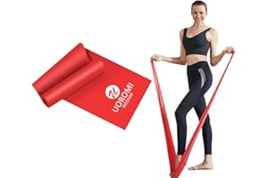 Bande di resistenza, UOROMI 1.8M Bande di esercizio per donne o uomini, [VENDUTE SINGOLARMENTE] Banda di resistenza lunga per Pilates, Yoga, Stretching, Fisioterapia Recupero Banda Fitness