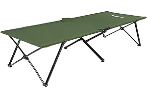 SONGMICS Brandina da Campeggio Pieghevole, Lettino da Campeggio, Letto per Ospiti, Struttura in Metallo