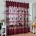 Youpin Luxurious Voile Curtains 1mx2.5m Upscale Jacquard Yarn Curtains Tulle for Door Window Decor (Purple)