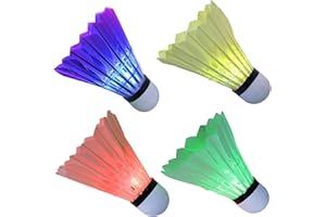 COLLENATSY Pack of 6 Shuttlecocks - Coloured Badminton Shuttlecocks, Fun Garden Game, Lightweight Nylon and Plastic Shuttlecocks, For indoor and Outdoor Badminton