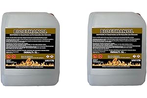 ‎ANTIVIRON Antiviron Bioethanol 96,6% Premium 6 x 5 L - Ethanol für Tischkamin, Kamin & Gartendeko für Draußen - Rauch- und Rußfrei aus Mais (Bioethanol, 2 x 5 Liter)