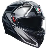 AGV K3 Motosiklet Kaskı Kapalı Kask Compound Matt Black Grey XS