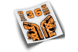 PEGATINEA Pegatinas Horquilla Fox 36 Factory EBIKE 2021 Colores WP429 Naranja Fluor