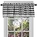 Produktbild Achim Home Furnishings Buffalo Check Valance, Black/White, 58 x 14-Inch by Achim Home Furnishings