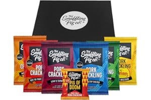 SNAFFLING PIG CO. Snaffling Pig Piggin' Selection Hamper - 7 Gift Packs Including BBQ, Maple, Mustard, Pig of Doom & More