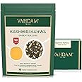 VAHDAM, ​Kashmiri Kahwa Tea Loose Leaf (50+ Cups, 100 g) | Pure SPICES | Masala Chai Tea | Green Tea, Cinnamon, Cardamom, Almond, Saffron | Spiced Chai Tea Loose Leaf | Brew Hot Or Iced Tea | Vacuum Sealed