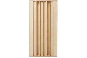 Bluetone Acoustics Diffusore acustico QRD N7 in legno naturale – pannelli acustici di alta qualità per migliorare l'acustica della stanza.