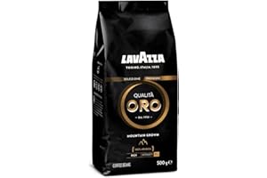 ‎LAVAZZA Lavazza, Qualità Oro Mountain Grown, Gemahlener Kaffee, für Espresso, Reichhaltiger & Cremiger Geschmack, Intensität 7/10, Fruchtige & Blumige Noten, 100 % Arabica, Mittlere Röstung, 12 Dosen à 250 g