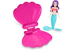 TOPWAYS Set di giocattolo acquatici per bambino, sirene, accessori per piscina, giochi per immersioni, regali (rosso, rosa +
