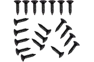 Toruiwa Lot de 20 vis en métal pour pickguard de guitare électrique Noir