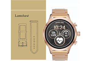 LVBU Compatible for Michael Kors Sofie Bands, Blueshaw Stainless Steel Metal Replacement Straps Compatible for Michael Kors Sofie/Michael Kors Runway Smartwatch