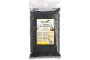Stövlar svart kummin, 100 % naturlig svart kumminkaka, med värdefulla fleromättade fettsyror, för att stärka försvaret, stöder luftvägarna och matsmältningssystemet, pellets, 3 kg