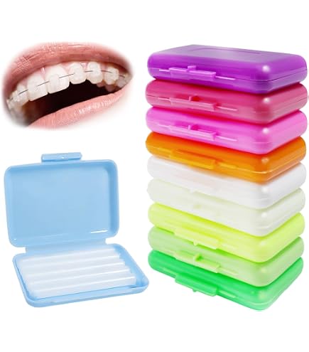 Dental Orthodontic Relief Wax – 10 Boxes (50 Pieces), 10 Scents, For Braces Gum Irritation