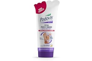 Podovis, Crema Piedi e Unghie - Crema Piedi Idratante , Nutre la Pelle e Mantiene l'Elasticità, Rende il Bordo delle Unghie Liscio e Levigato, Formato Travel 50 ml