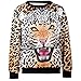 THENICE Women's Sport Pullovers Couples Sweater Sweatshirt Fashion T-shirt (Leopard)