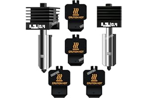 2 Pack for Bambu Hotend - H2D 3D Printer 0.4mm Hardened Steel Hot End Regular Extruder Kit (with 2 Silicone Socks), Optimal Print Fineness, Replaceable nozzles for Bambu Lab H2D ACE Pro